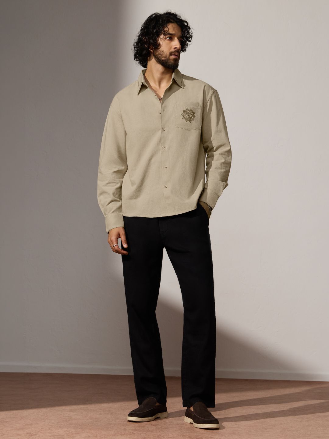 Cotton Linen: Chakras Cotton Linen Shirts