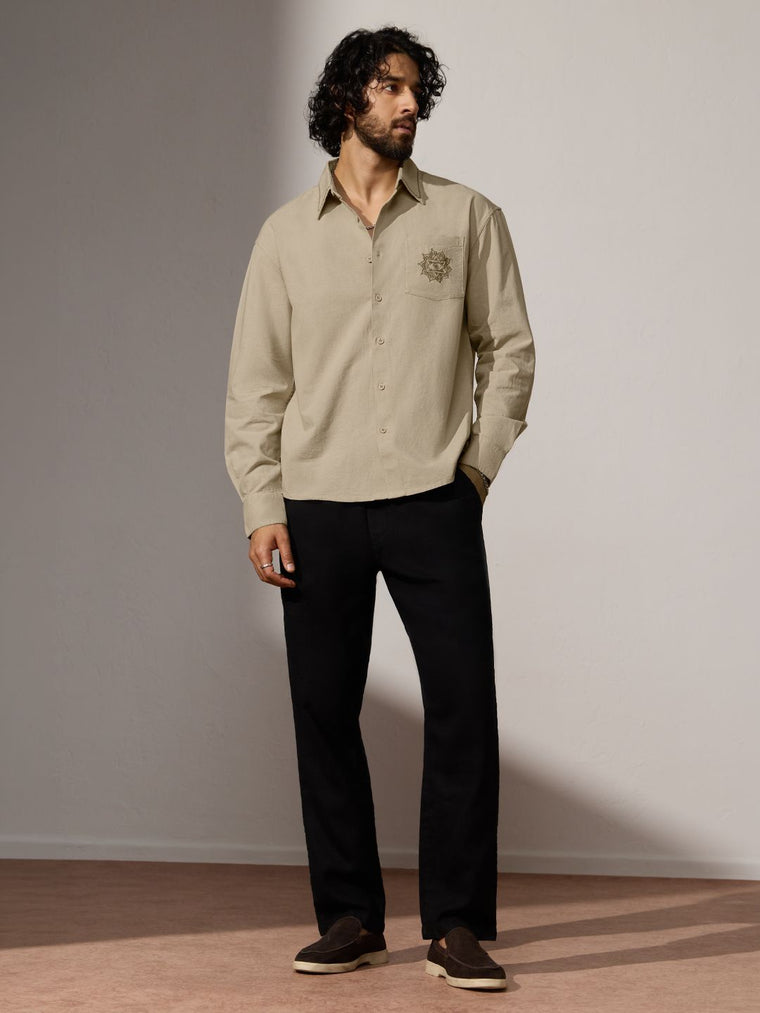 Cotton Linen: Chakras Cotton Linen Shirts