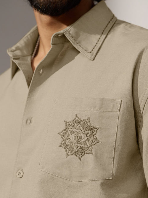 Cotton Linen: Chakras Cotton Linen Shirts
