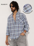 Seersucker Shirt: Serene Men Textured Shirts