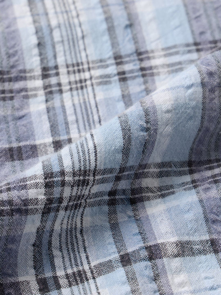 Seersucker Shirt: Serene Men Textured Shirts