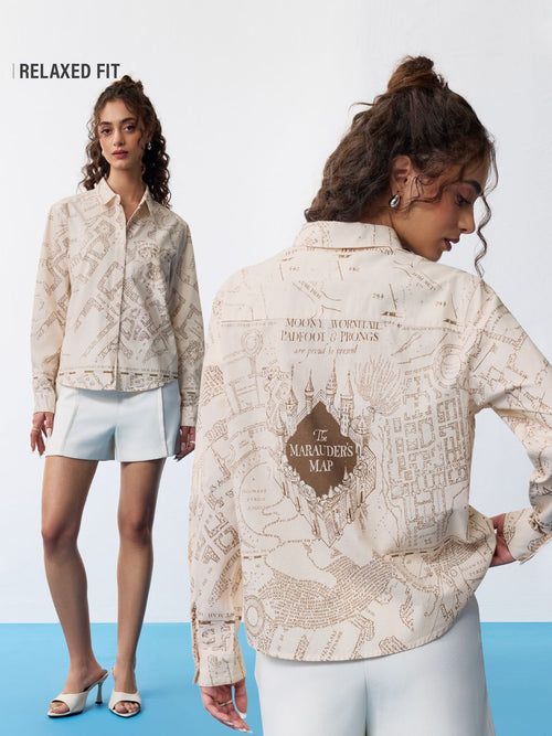 Harry Potter: Marauder's Map Women Relaxed Shirts