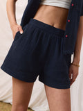 Solids: Blue Petal Women Lounge Shorts