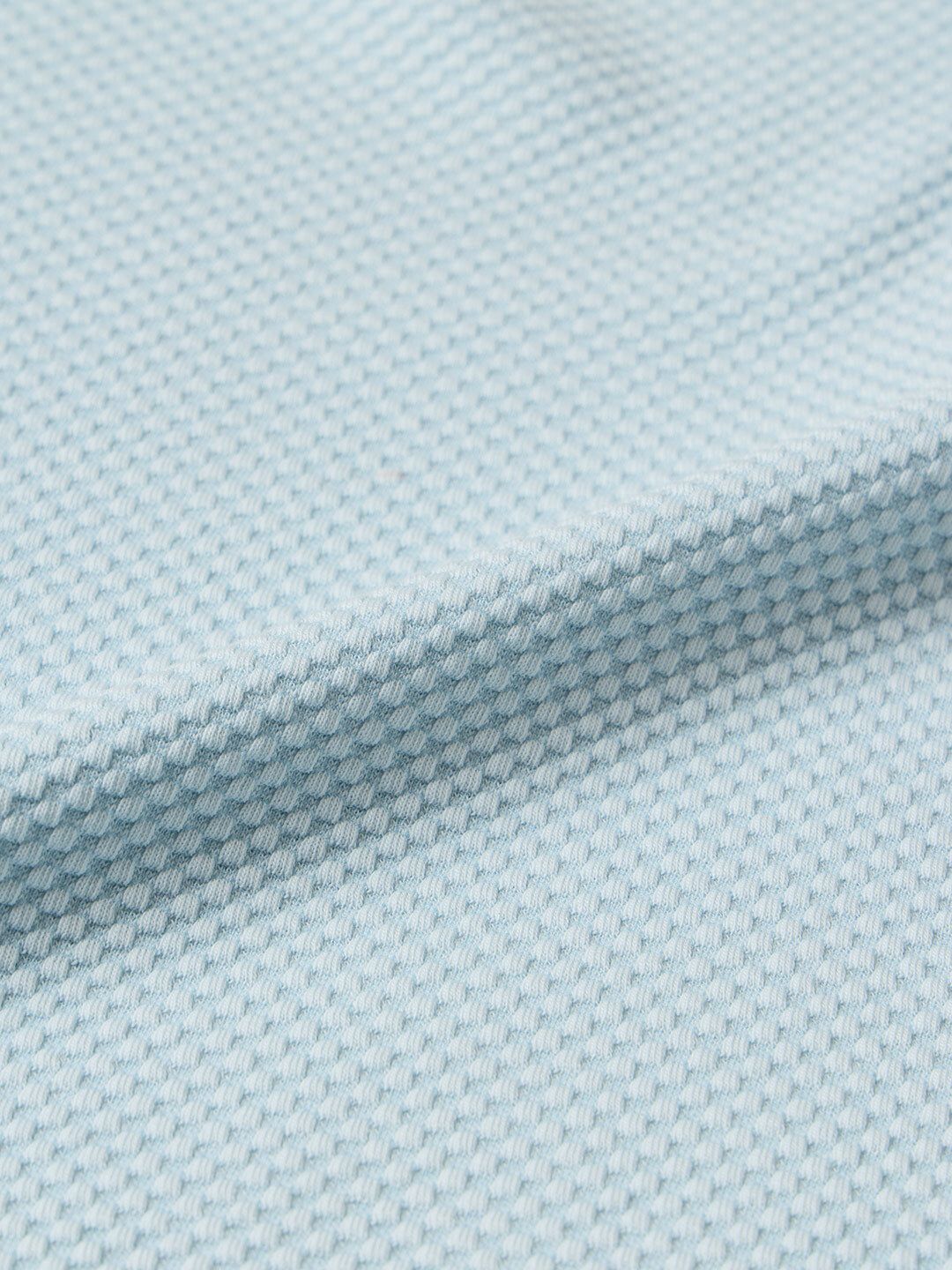 Popcorn Polo: Sky Blue Textured Polos