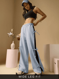 Core Solid Joggers: Grey Matter Women Wide Joggers