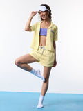 Solids: Lemon Lullaby Women Lounge Shorts