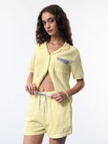 Solids: Lemon Lullaby Women Lounge Shorts