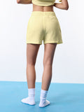 Solids: Lemon Lullaby Women Lounge Shorts