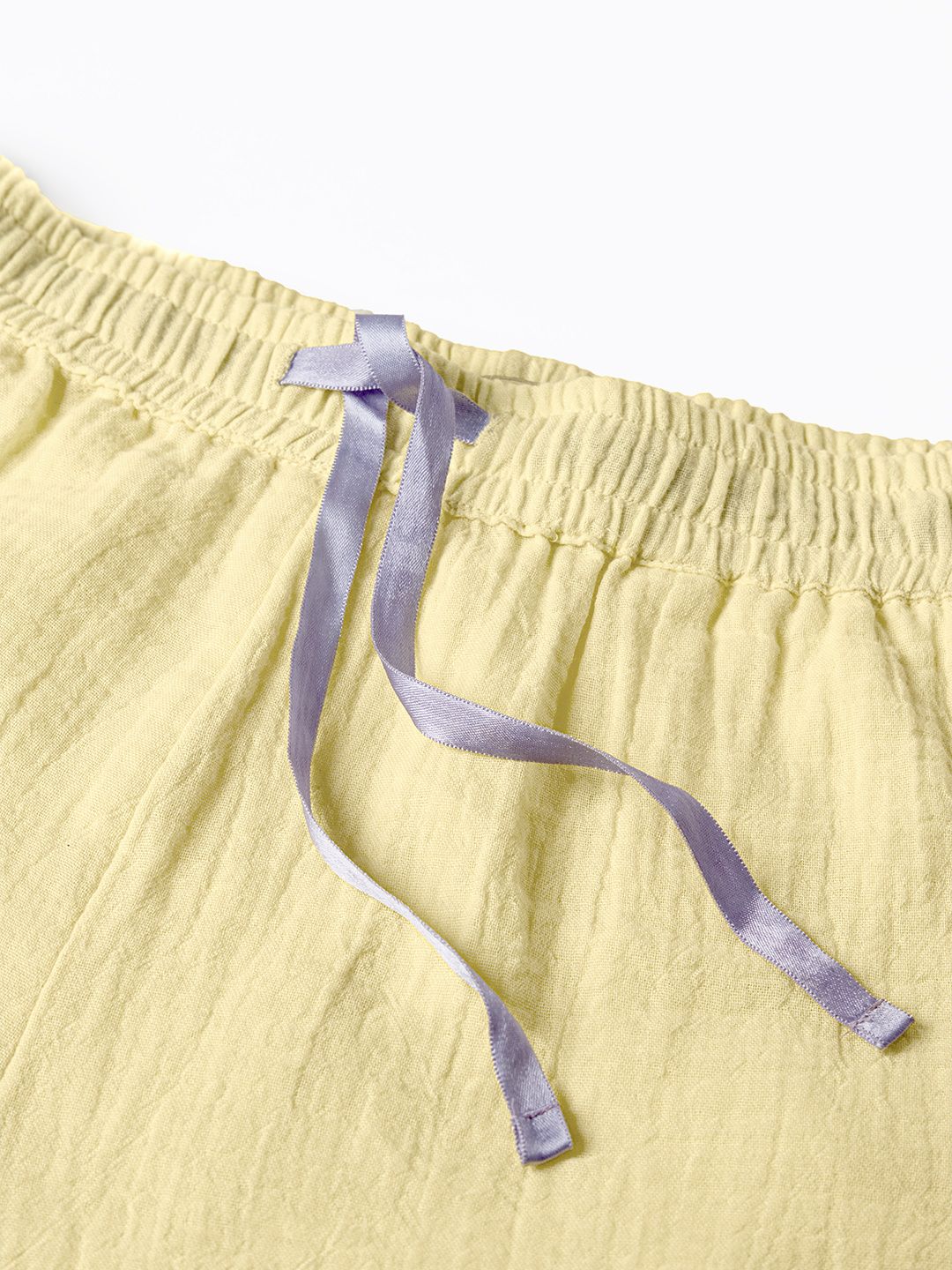 Solids: Lemon Lullaby Women Lounge Shorts