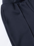Premium Scuba Joggers: Navy Blue Women Slim Joggers