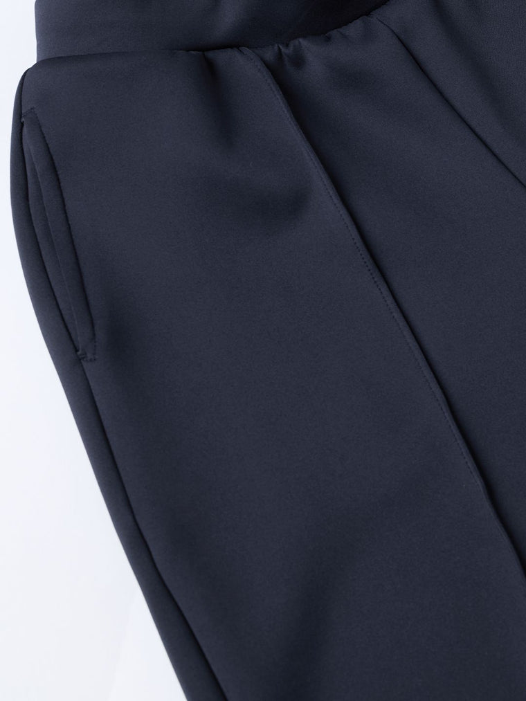Premium Scuba Joggers: Navy Blue Women Slim Joggers