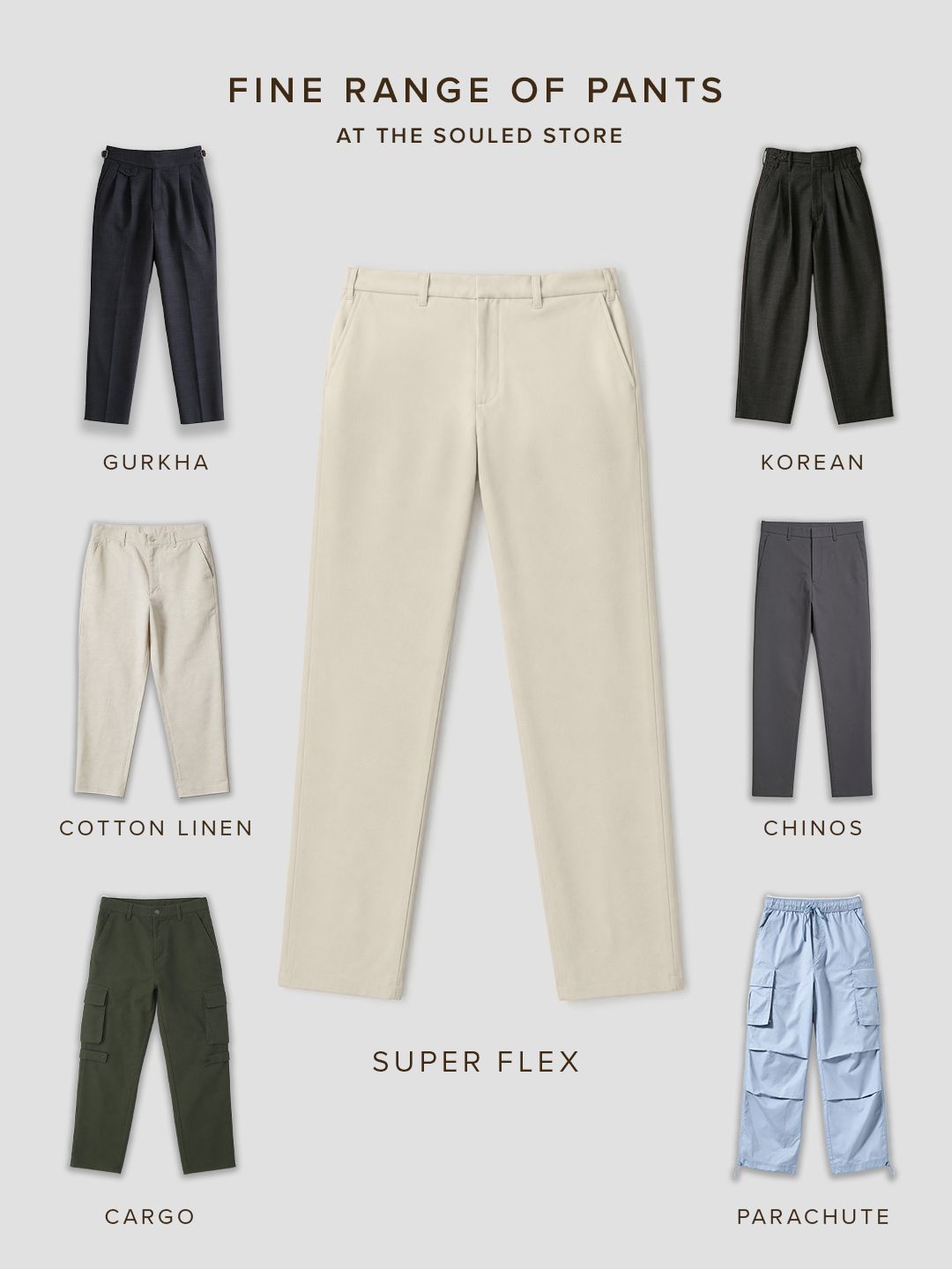 All-Day Pants: Ecru Beige Men Pants
