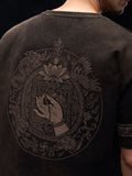 Tibetan Tales: Mandala Thangka Oversized T-Shirts