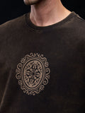 Tibetan Tales: Mandala Thangka Oversized T-Shirts