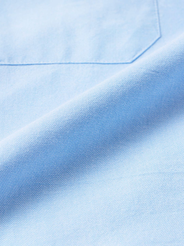Oxford Shirt: Harbour Blue Men Solid Shirts