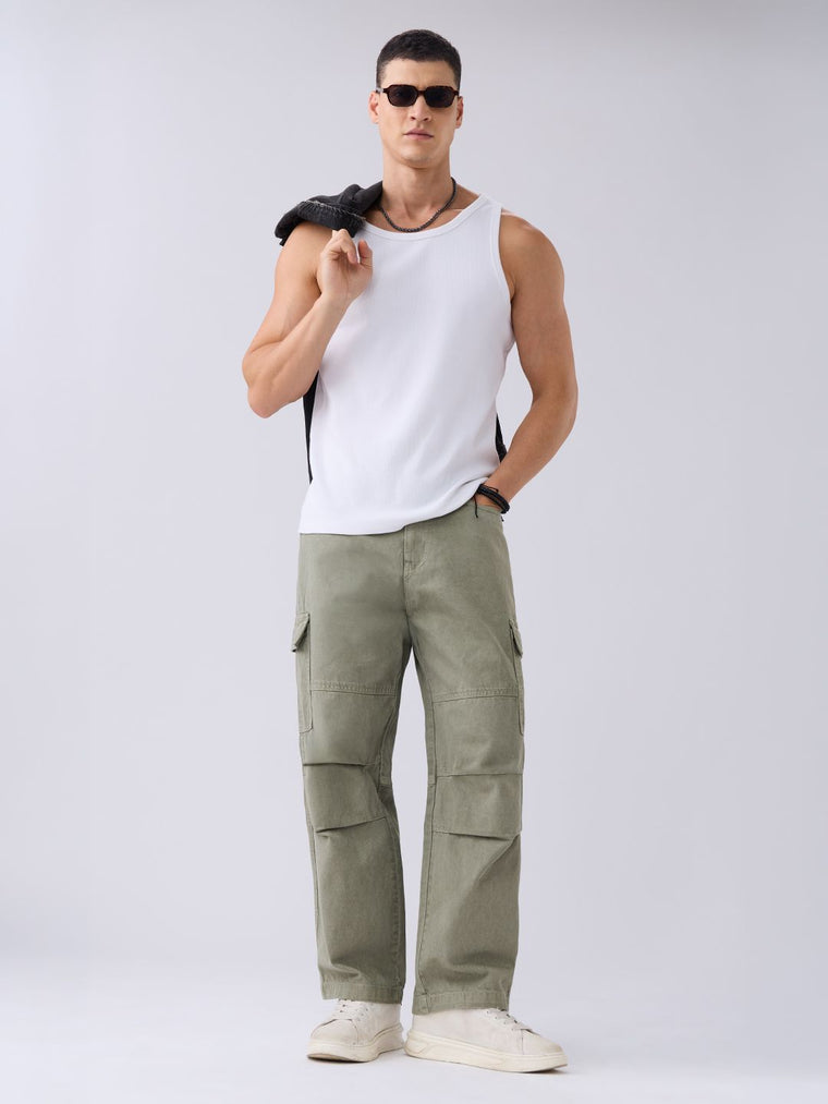 Cargo Denims: Thyme Men Cargo Jeans