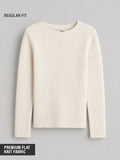 Textured Solid Top: Vanilla Women Knit Tops