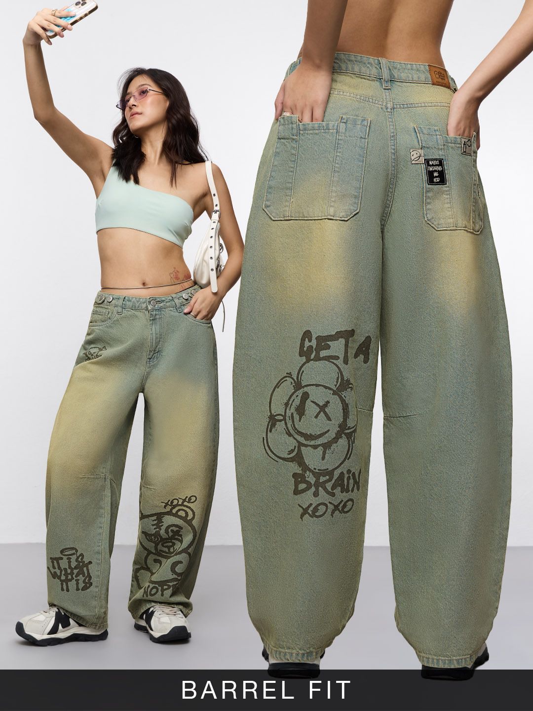 Barrel-Fit Denim: It Is What It Is Women Barrel Denims