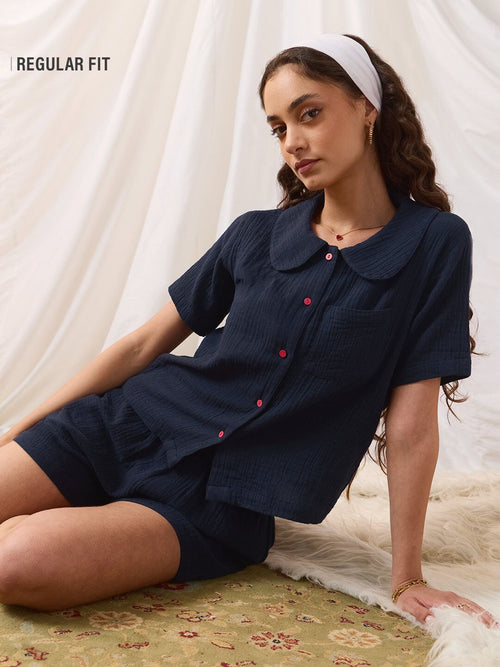 TSS Originals: Blue Petal Women Lounge Shirts