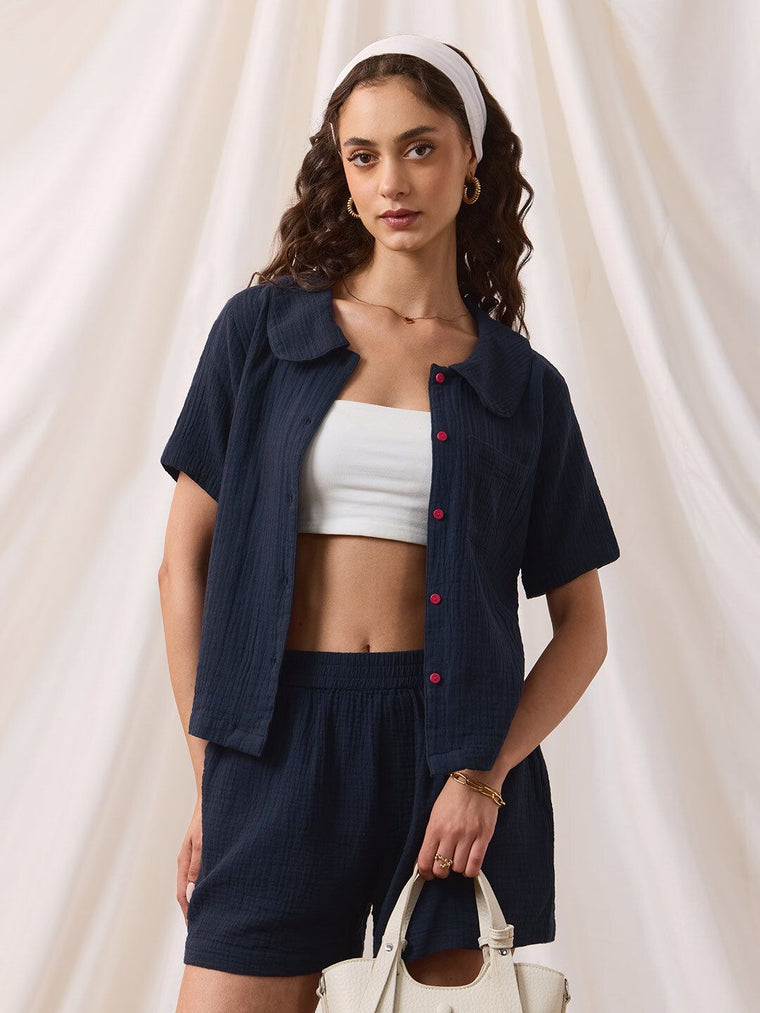 TSS Originals: Blue Petal Women Lounge Shirts