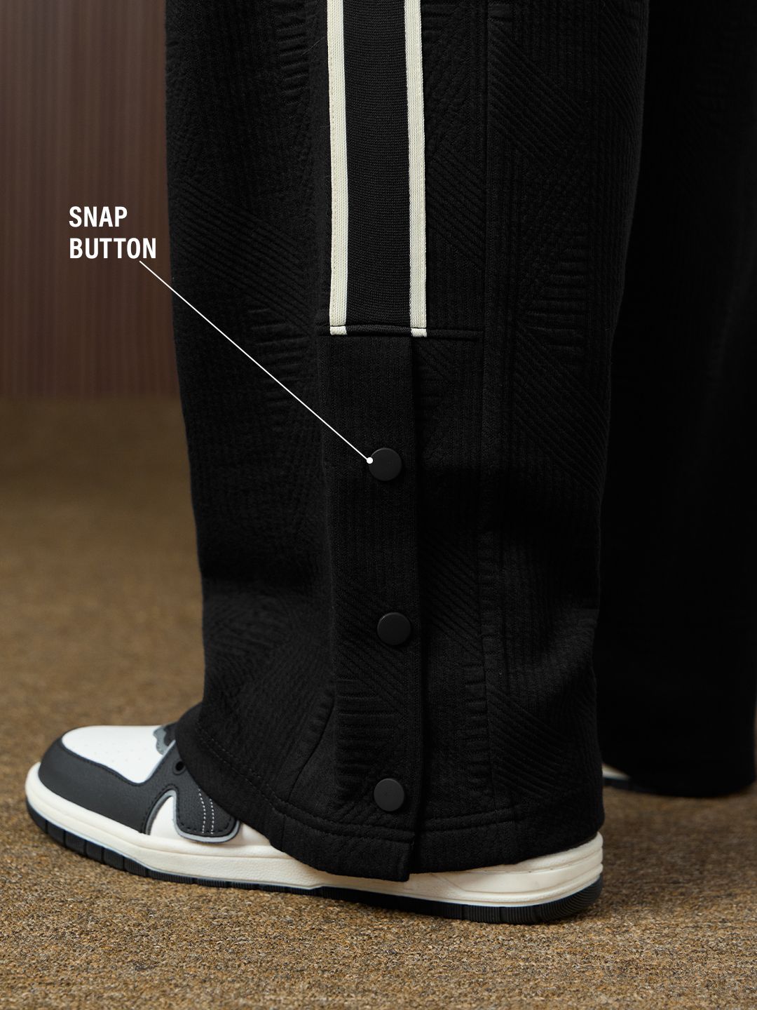Quilted Joggers: Phantom Korean Joggers