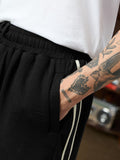 Quilted Joggers: Phantom Korean Joggers