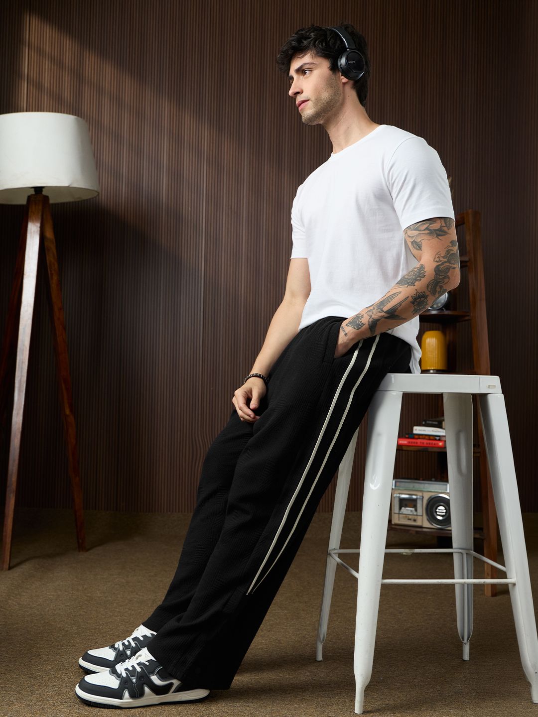 Quilted Joggers: Phantom Korean Joggers