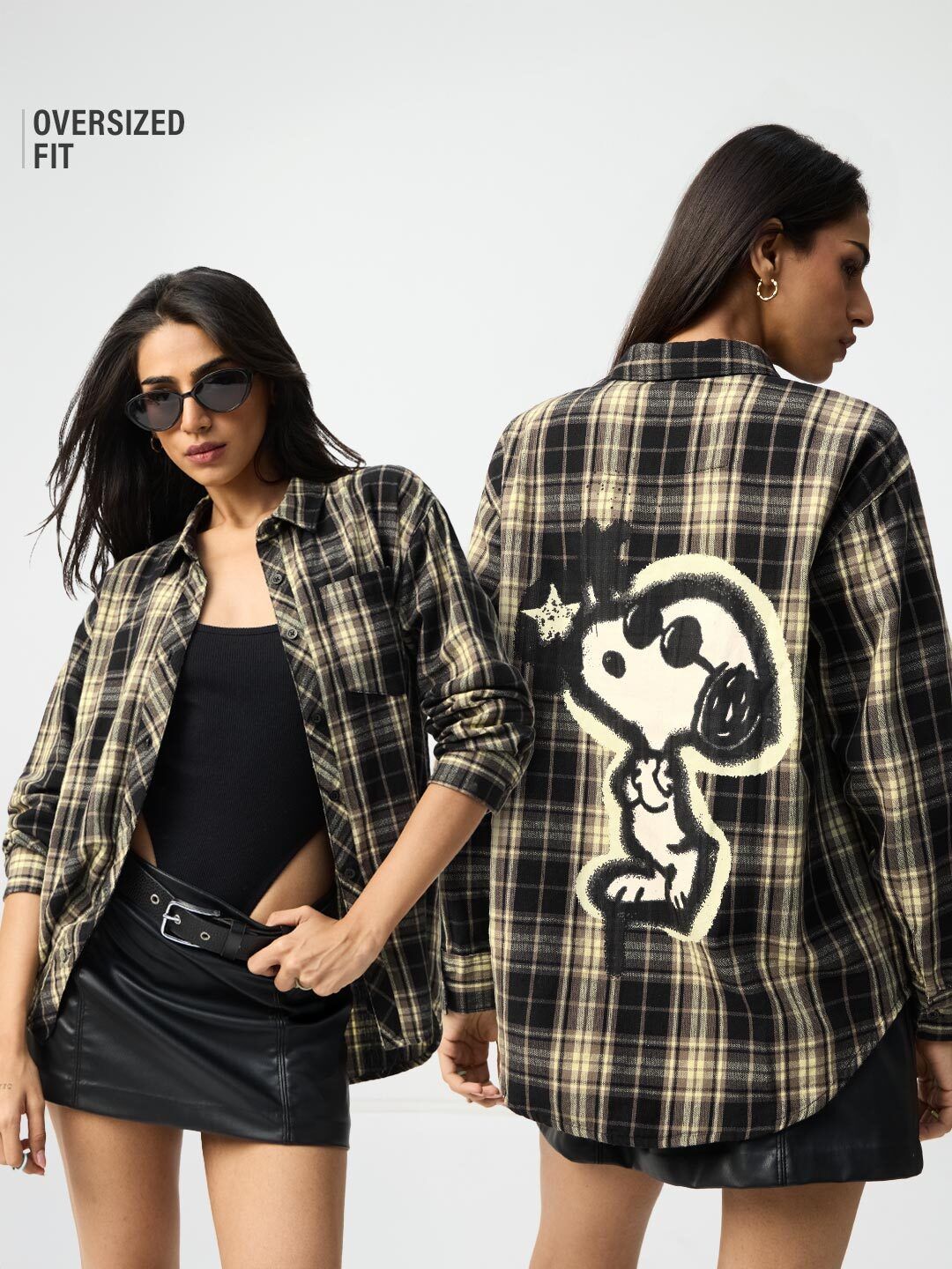 Peanuts: Graffiti Women Oversized Shirts