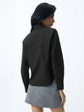 Classic Solids: Urban Black Women Regular Shirts