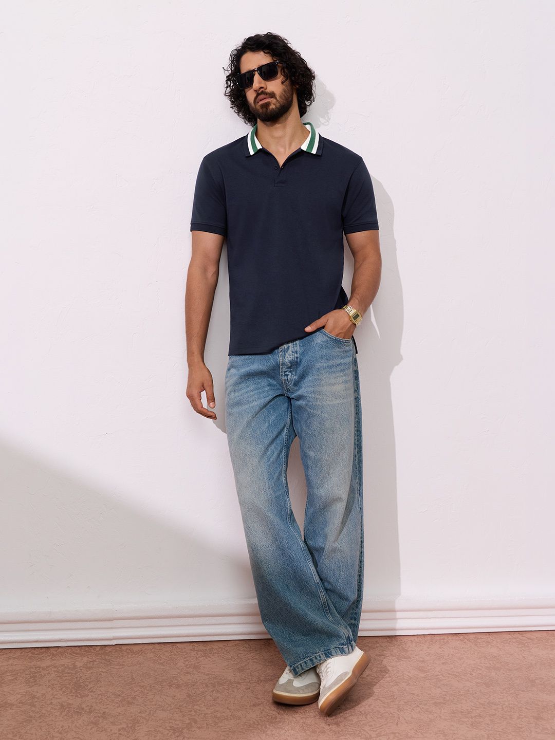Premium Polo: Navy Blue Classic Polos