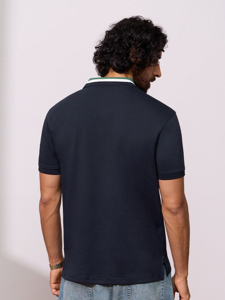 Premium Polo: Navy Blue Classic Polos