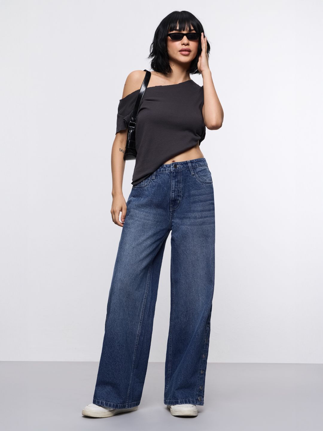 Wide-Leg Denim: Blue Tide Women Wide Denims