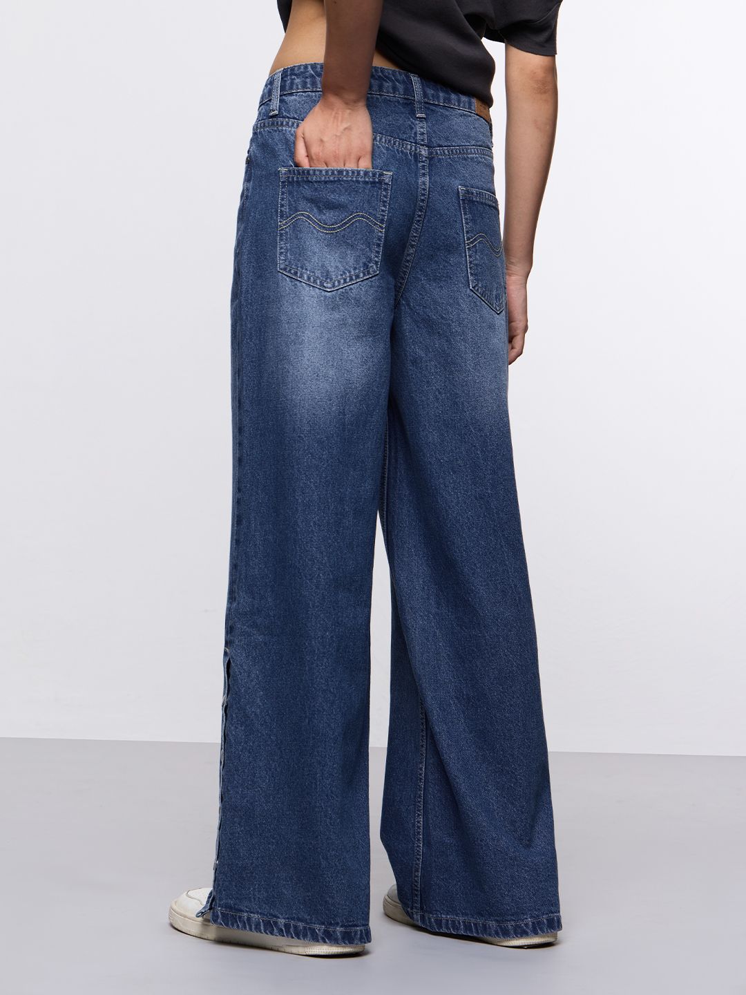 Wide-Leg Denim: Blue Tide Women Wide Denims