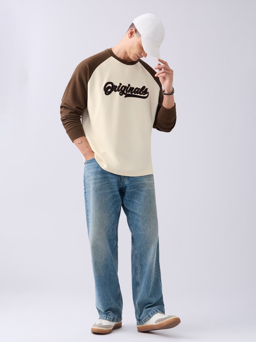 TSS Originals: Marshmallow Oversized Full Sleeve T-Shirts