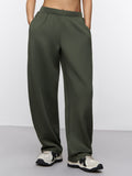 Premium Scuba Joggers: Classic Sage Women Barrel Joggers