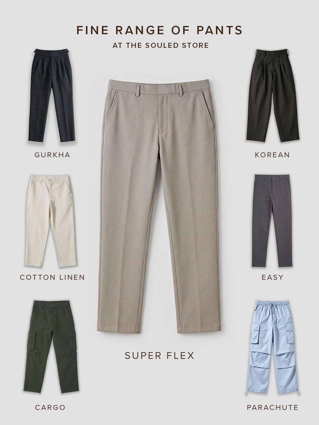 All-Day Pants: Light Khaki Men Pants