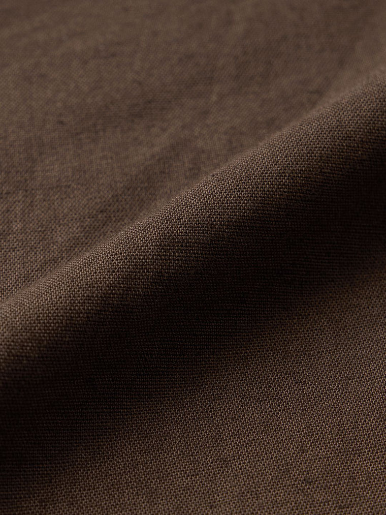 Korean Pants: Mocha Cotton Linen Pants