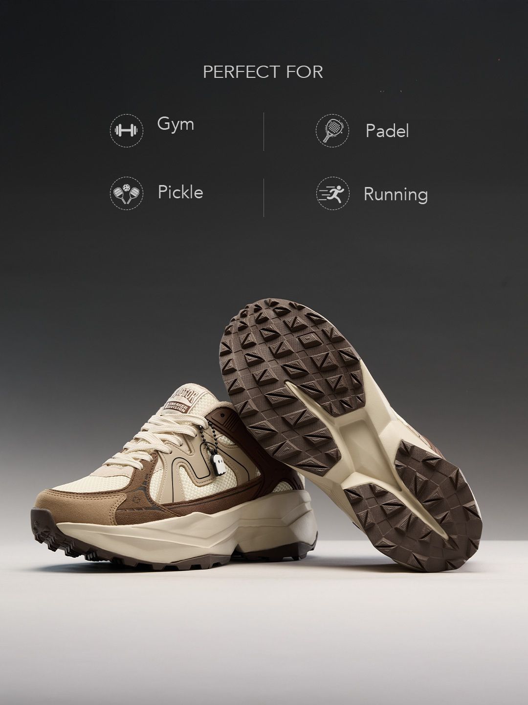 Raptors V2: Canyon Dust Men Low Top Sneakers