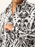 Peanuts: Ikat Snoopy Cotton Linen Shirts