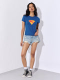 Supergirl: Super Suit Women Fitted T-Shirts