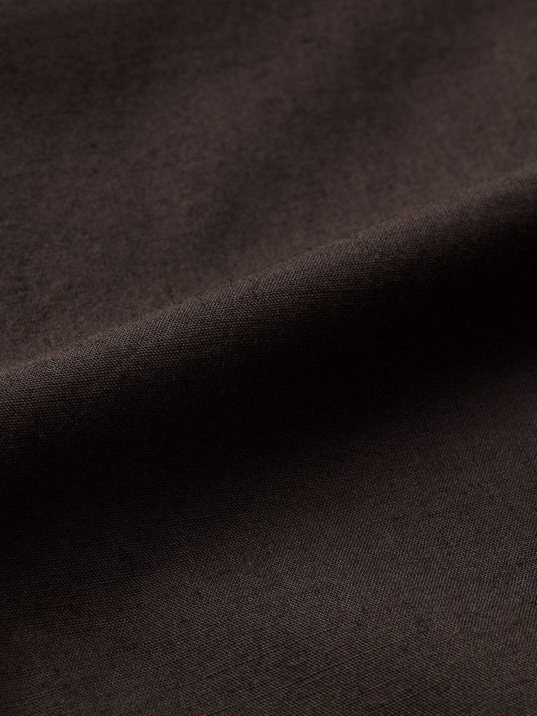 Cotton Linen: Mocha Cotton Linen Shirts