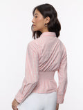 Plaid Shirt: Blush Women Fitted Shirts