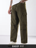 Cargo Denims: Dusty Olive Men Cargo Jeans