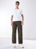 Cargo Denims: Dusty Olive Men Cargo Jeans