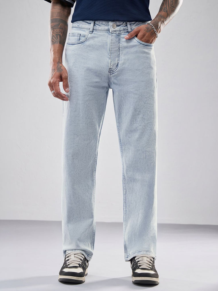 Straight-Fit Denim: Iceberg Men Straight Fit Jeans