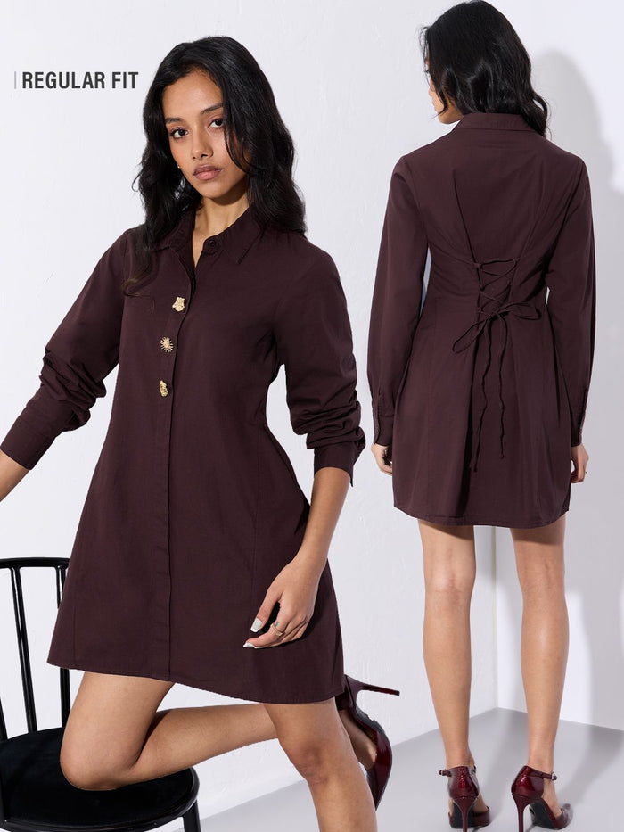 Casual Solids: Viola Women Fashion Dresses