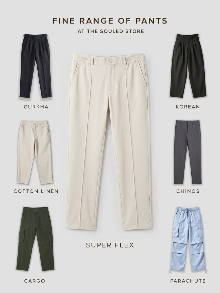 All-Day Pants : Ecru Men Pants
