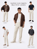 All-Day Pants : Ecru Men Pants