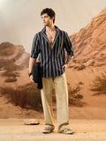 Cotton Linen Stripes: Harbour Cotton Linen Shirts