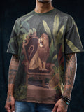 Art Tales: Lion Oversized T-Shirts